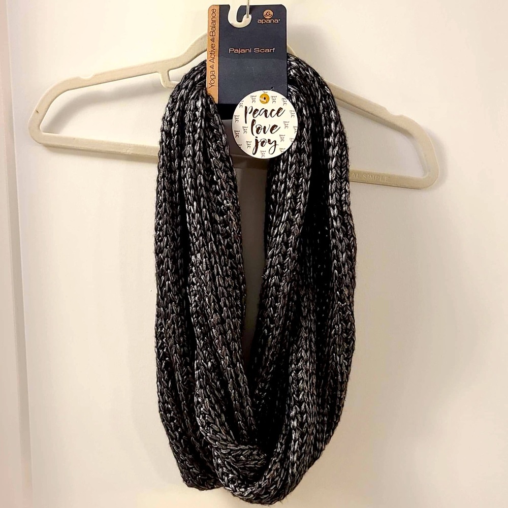 Metallic infinity scarf